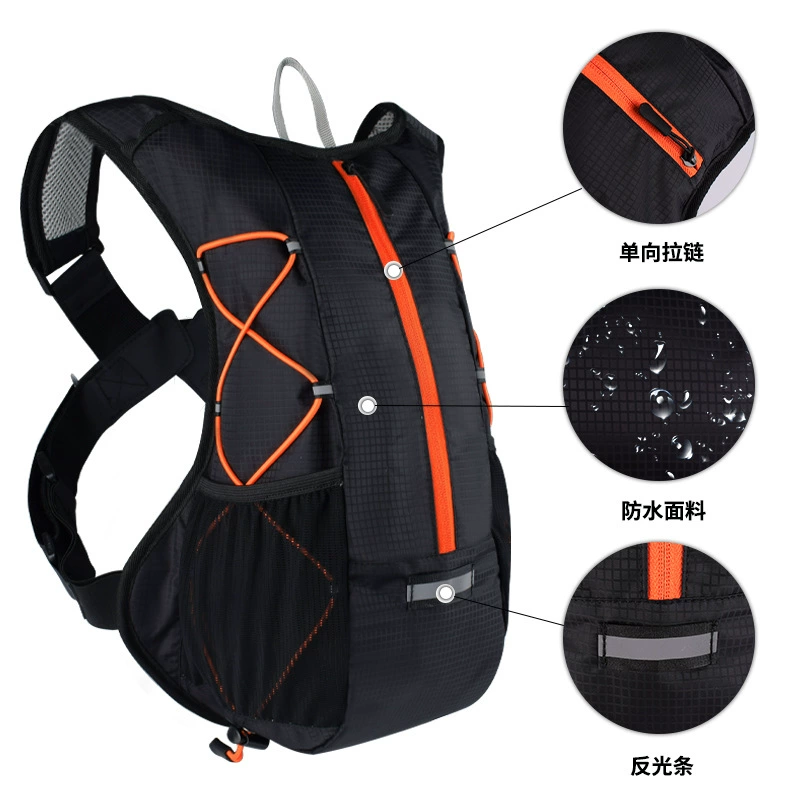 Water container, capacious off-road climbing backpack