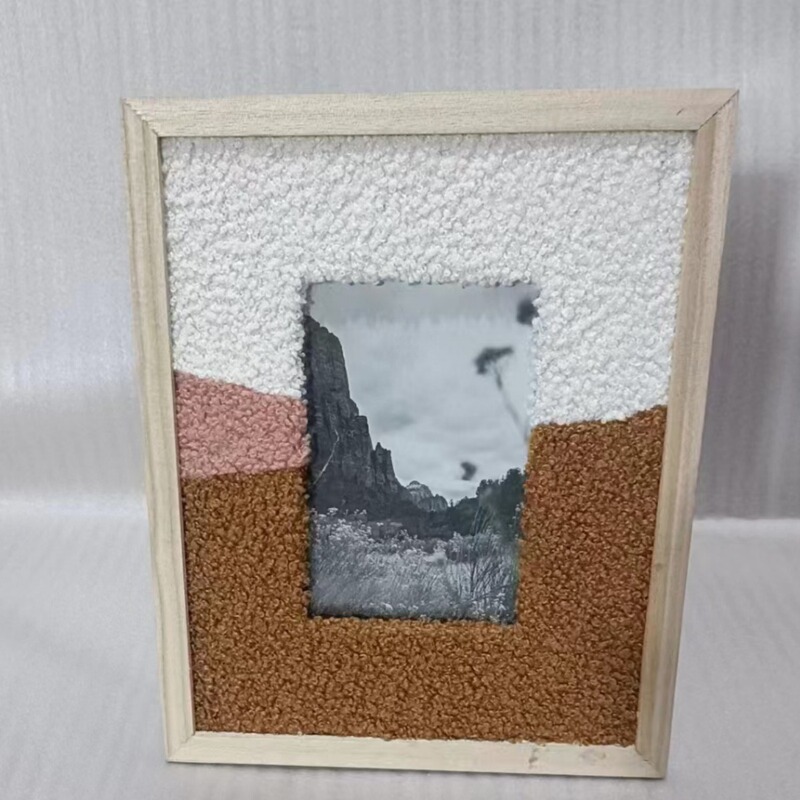 Cloth-Covered Photo Frame, Velvet-Covered Mirror, Cosmetic Mirror, Cloth-Covered Frame Ornaments
