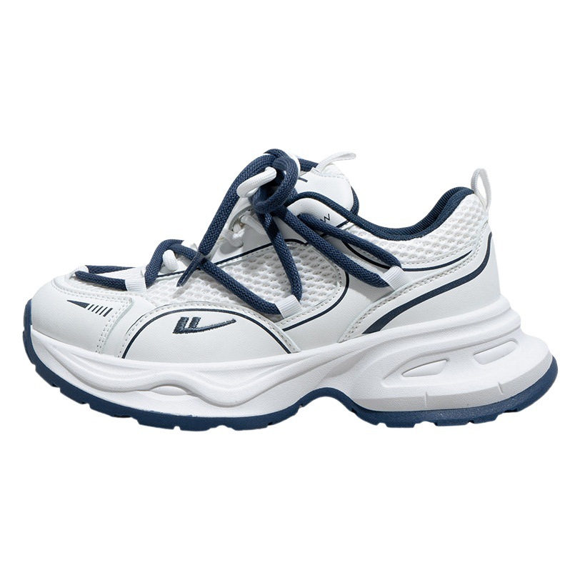 Zapatos de retroceso con doble cordón, zapatos casuales de primavera y otoño, zapatos de malla al aire libre, zapatos de mujer transpirables y cómodos