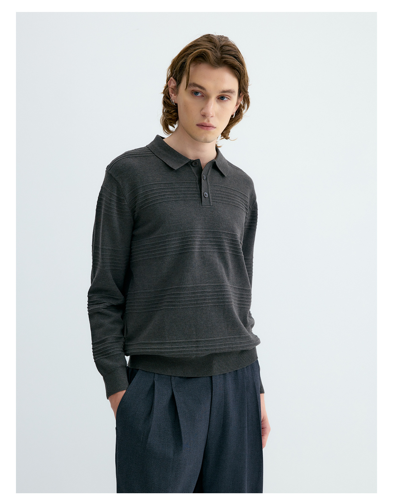 UNF Jacquard 250g Knit Polo