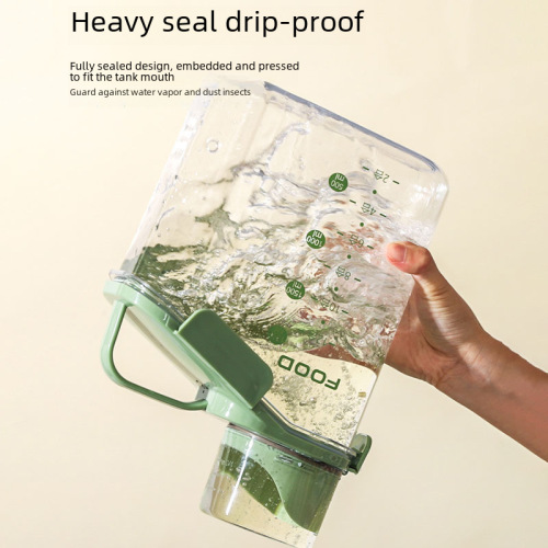 Sealed grain storage bucket, household grain storage bin, rice storage bucket, kitchen storage sealable canister