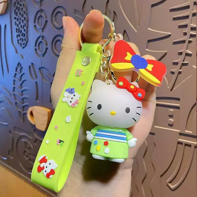 Кулон на брелке (Sanrio) Набор милых силиконовых подвесок — мягкие резиновые талисманчики, подарок на день рождения, различные персонажи
