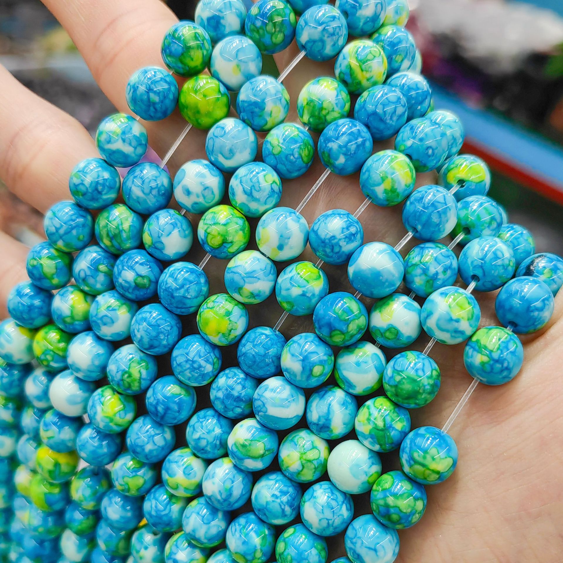 Verde y azul