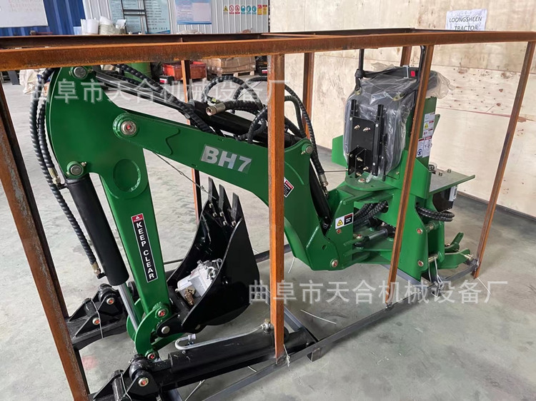 农用拖拉机改装后挖铲前配置加长臂铲斗专业加装农用拖拉机配套