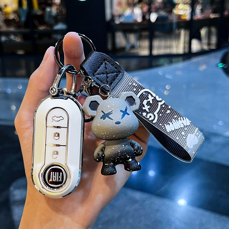 Suitable for Fiat 500 key case Boyue Bravo Iveco ousheng car men and women high-end remote control protective case