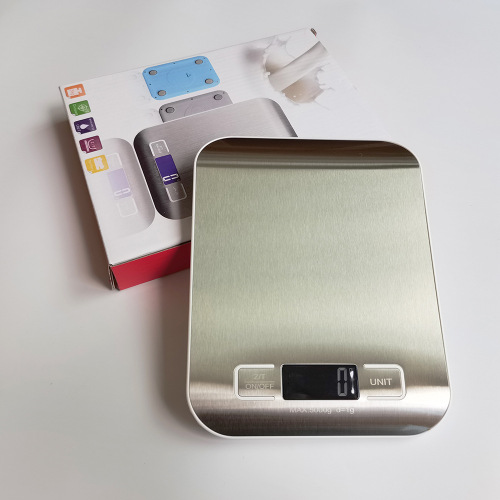 10kg stainless steel kitchen scale accurate 0.1g household food baking electronic scale Amazon small bench scale