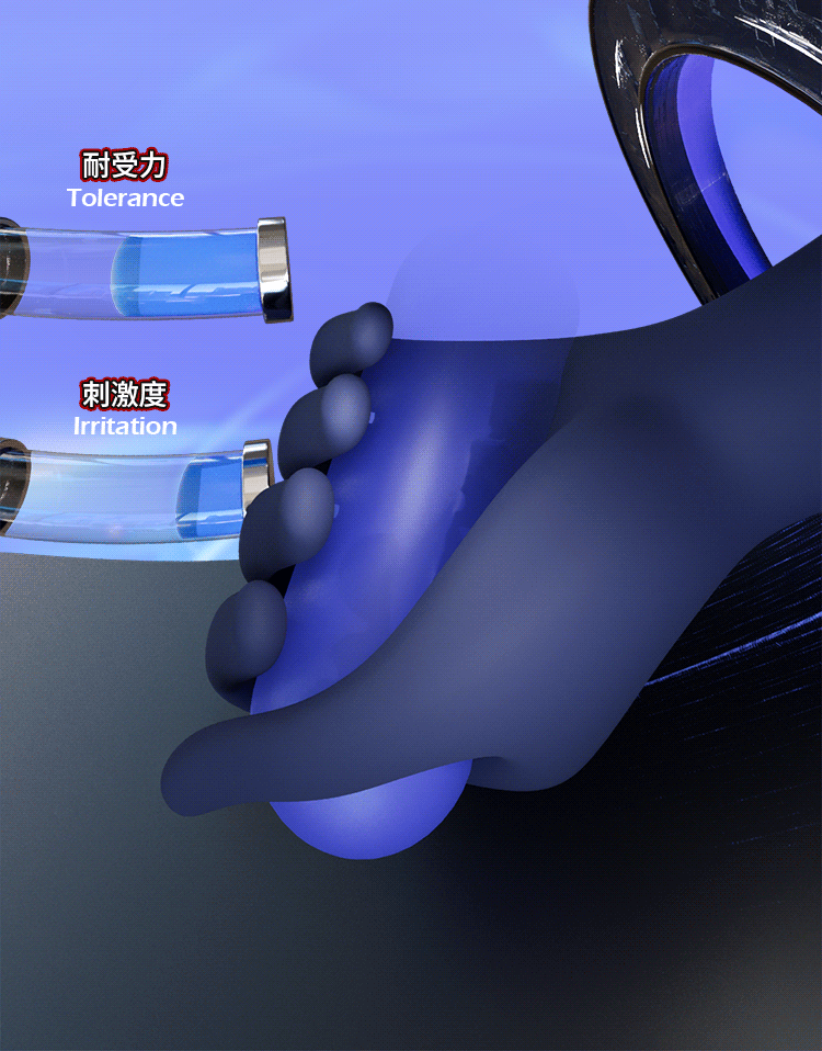 9-Frequency Vibrating Penis Trainer, Silicone Masturbator Cup with Button Control — detail image 4