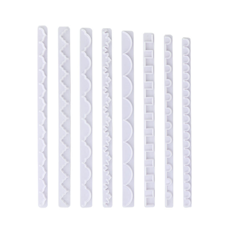 4 unids falda repujado tira cocina herramientas decoración de la torta DIY cookie molde en stock y entrega rápida