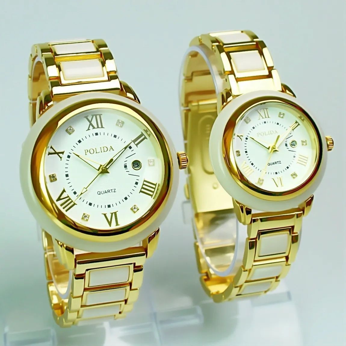 Herren Armbanduhr Mit Kalender Und Jadeoptik Chronograph Design_voghion.com
