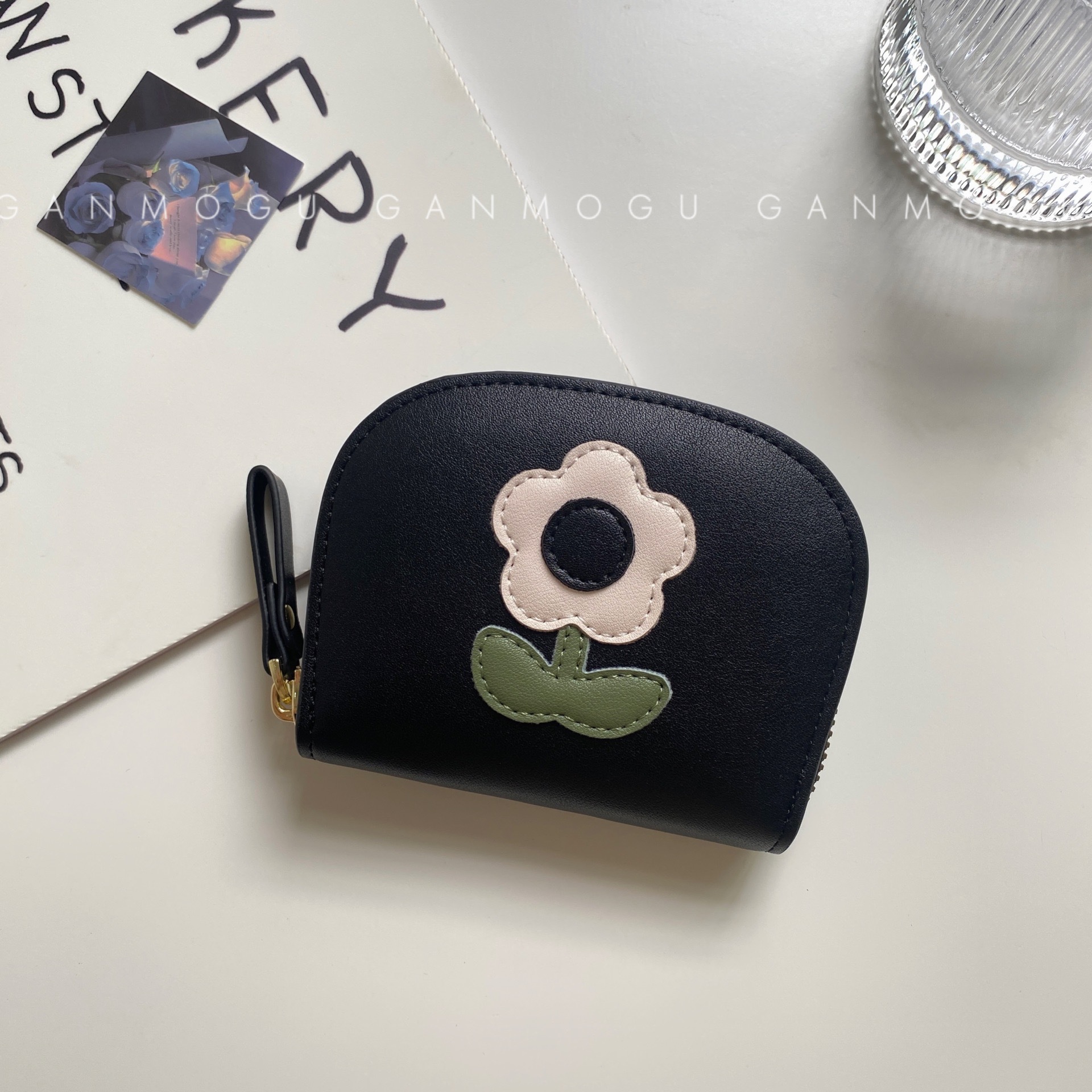 Tarjetero tipo acordeón con diseño de flores de estilo japonés, cartera para mujer, compacta, portátil, monedero, tarjetero con múltiples ranuras para tarjetas, tarjetero para tarjetas de autobús