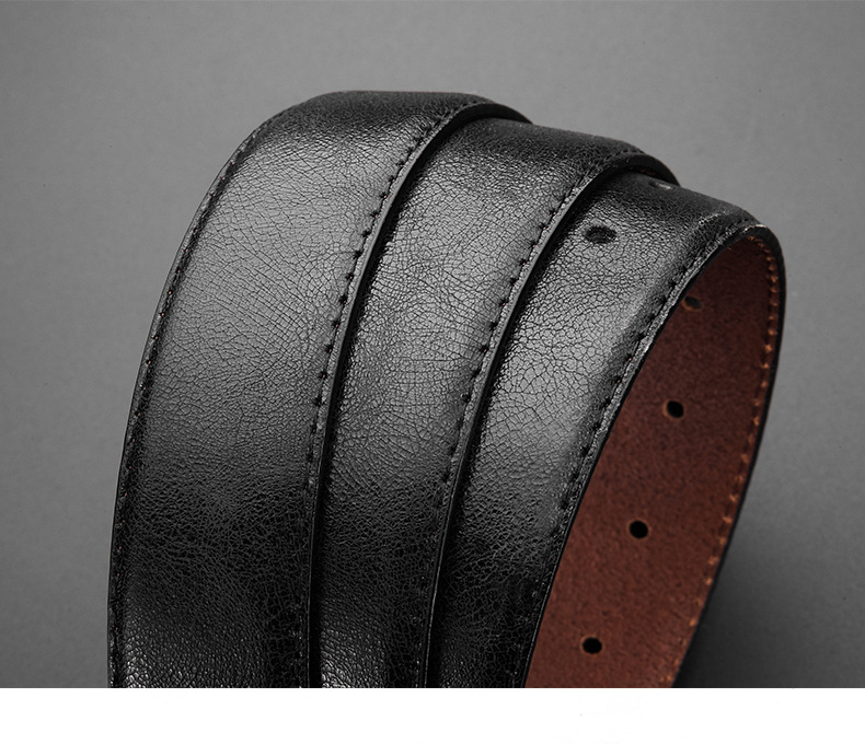 High-end Retro European Style Cowhide Leather Belt For Men_voghion.com