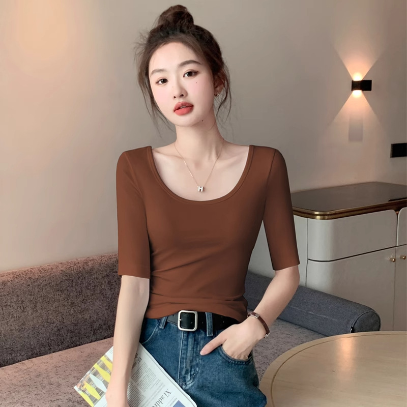 브라운 컬러 [더블U 미드슬리브]