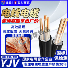 源头工厂阻燃YJV电源线3芯10平方7/11KW充电桩电缆线电线国标纯铜