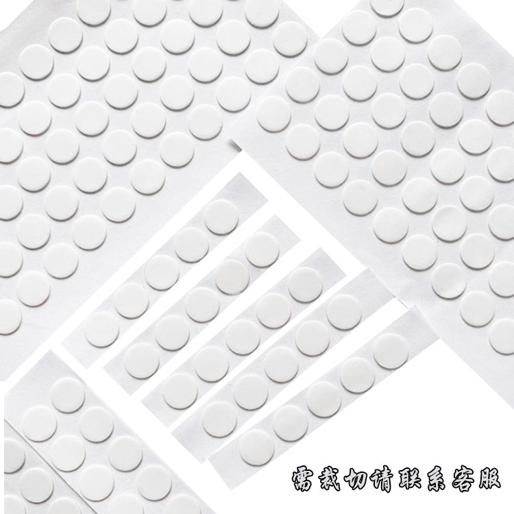 Ronda de acrílico transparente de doble cara Punto de pegamento de resina globo pegamento punto alto adhesivo nano sin costura pegamento redondo al por mayor