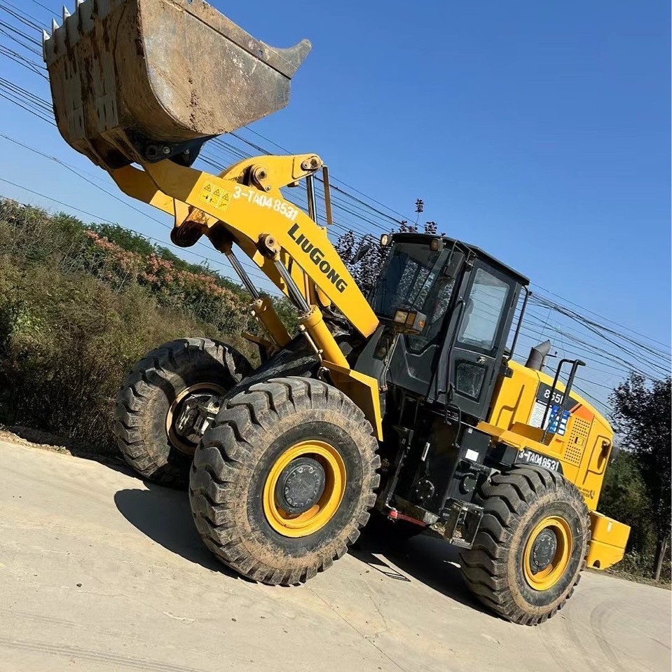 Exportación de línea especial de comercio exterior de segunda mano cargador de sauce 856 956 966 855 gran tonelaje carretilla elevadora