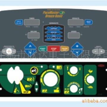 大量供应各种线路、规格、型号的薄膜开关,薄膜面板(图) 厂家批发