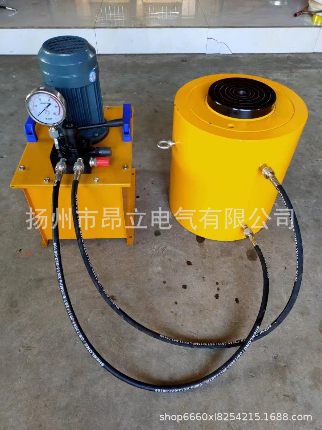 DYG400/200电动液压分离式千斤顶,超高压电动油泵3KW