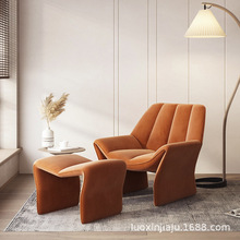 轻奢单人沙发阳台休闲椅懒人设计师客厅网红沙发单椅北欧沙发椅子
