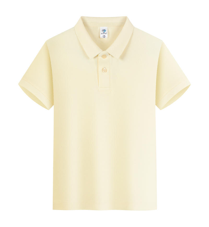 Trajes de trabajo de maestros de estudiantes personalizados con solapa para niños polo camiseta teñida cuello de manga corta ropa de clase impresa personalizada