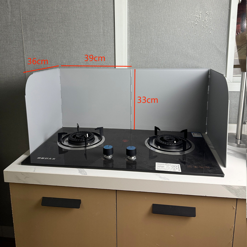 Panel de retención de aceite de estufa de gas Panel plegable IH electromagnético a prueba de aceite Panel de retención de estufa de gas resistente a altas temperaturas Panel de aislamiento de campana extractora