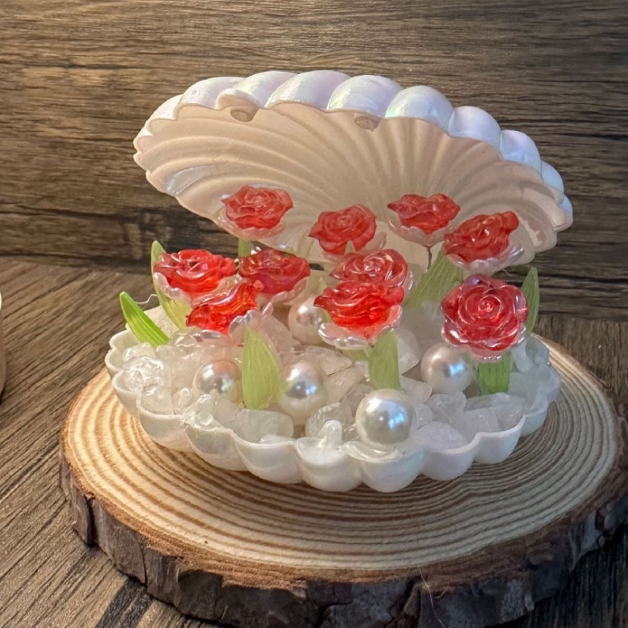 Lámpara de noche hecha a mano DIY regalo creativo de mesita de cama atmósfera luminosa decoración para la novia