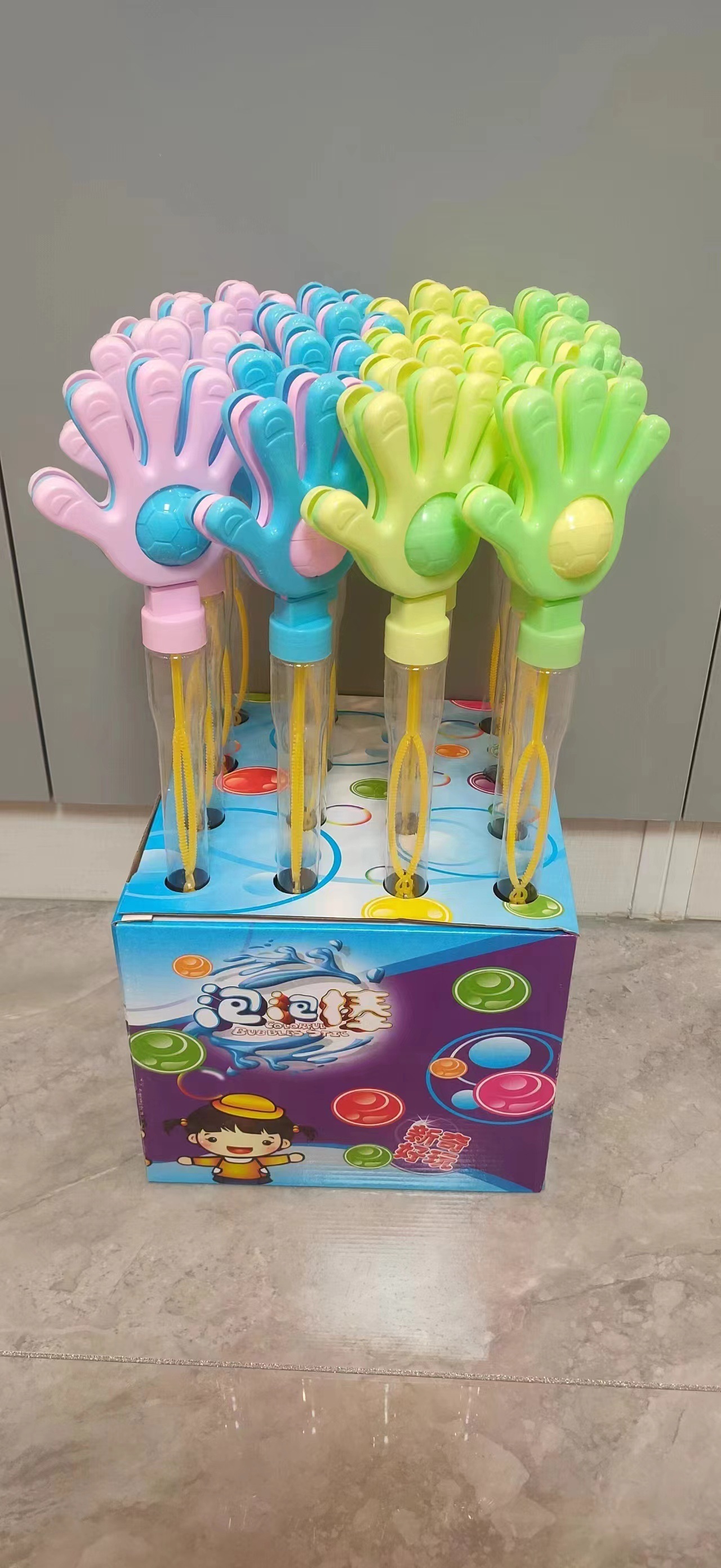 Palo de burbujas de 45cm con líquido concentrado