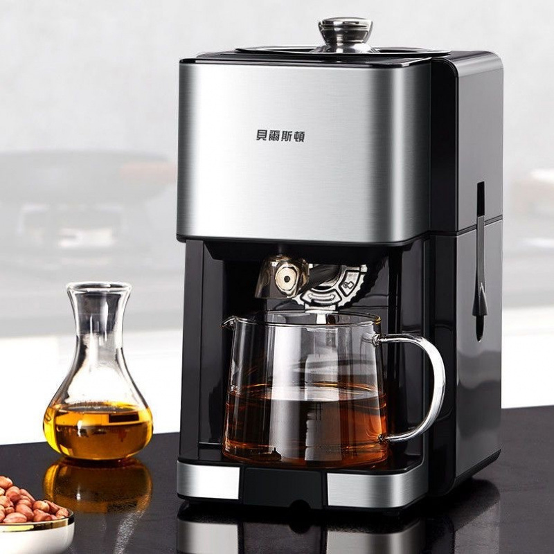 贝尔斯顿ZYJ-9018榨油机全自动家用家庭小型植物油炸油机 不锈钢