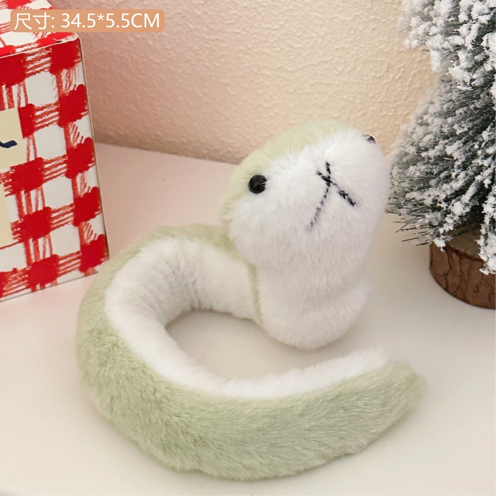 Año de la serpiente encantadora serpiente muñeca de juguete de peluche muñeca creativa extraña mascota al por mayor