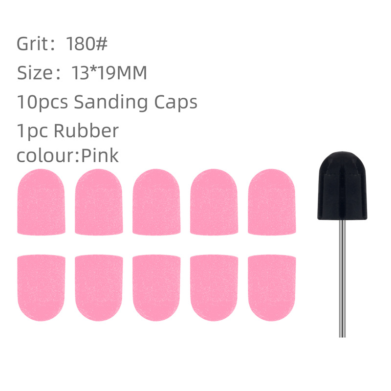 Máquina de pulir de tapas de arena de color de manicura especial transfronteriza herramienta de manicura removedor de uñas eliminación de piel muerta tapa de arena con tambor de arena