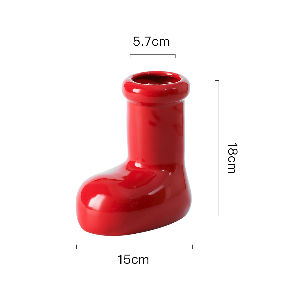 중간 빨간 신발