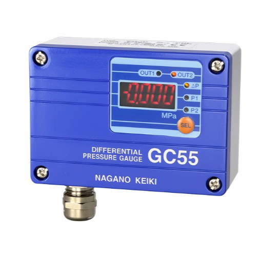 NAGANO KEIKII长野计器用于氨测量的 GC55数字式差压计