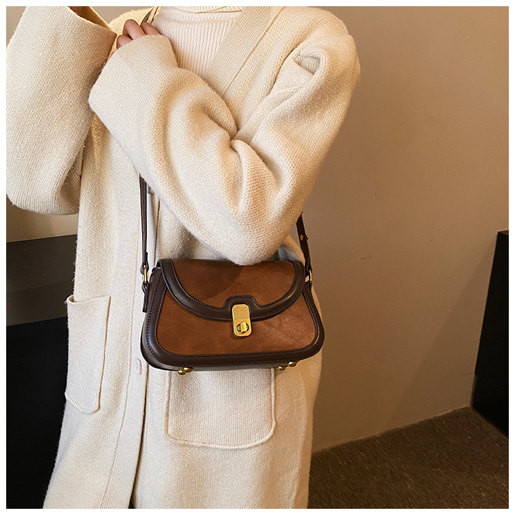 Women's Crossbody Bag Contrast Colour Small Square Shoulder Bag_voghion.com