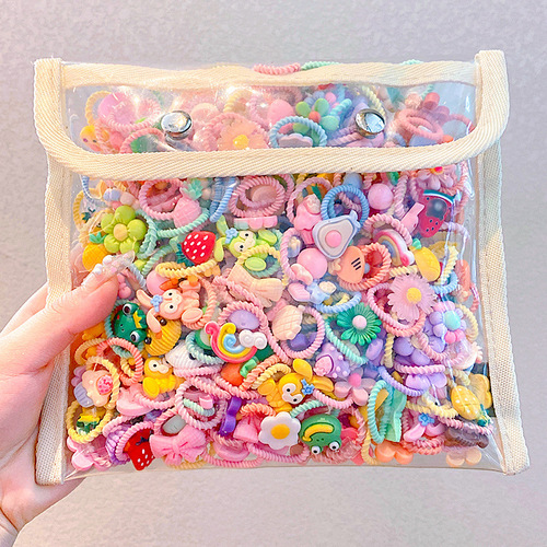 Cross-border wholesale baby hair ties that do not hurt hair, cute cartoon headwear, baby rubber bands, high elastic ropes, children's small hair ropes