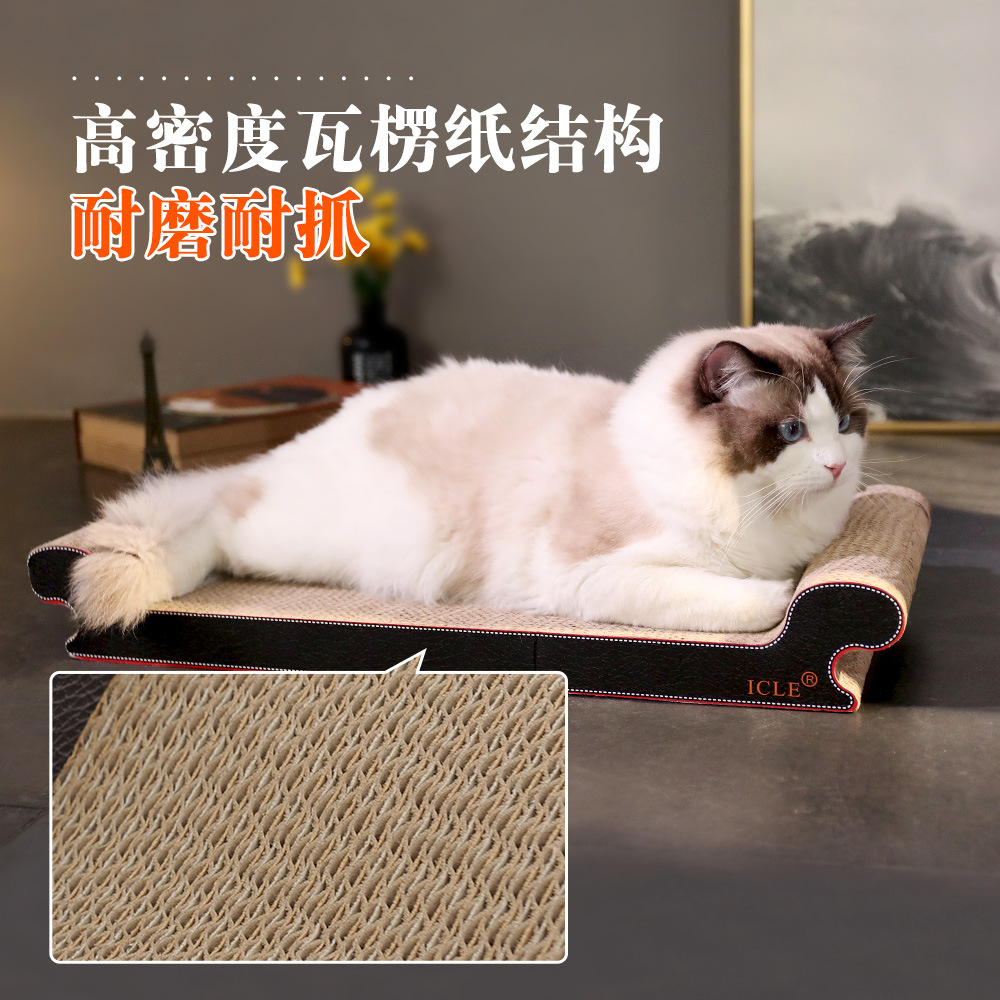 Tablero del rasguño del gato tablero grande de la garra del gato durable no-chip resistente al desgaste multifuncional tablero del rasguño del gato nido suministros del sofá del gato