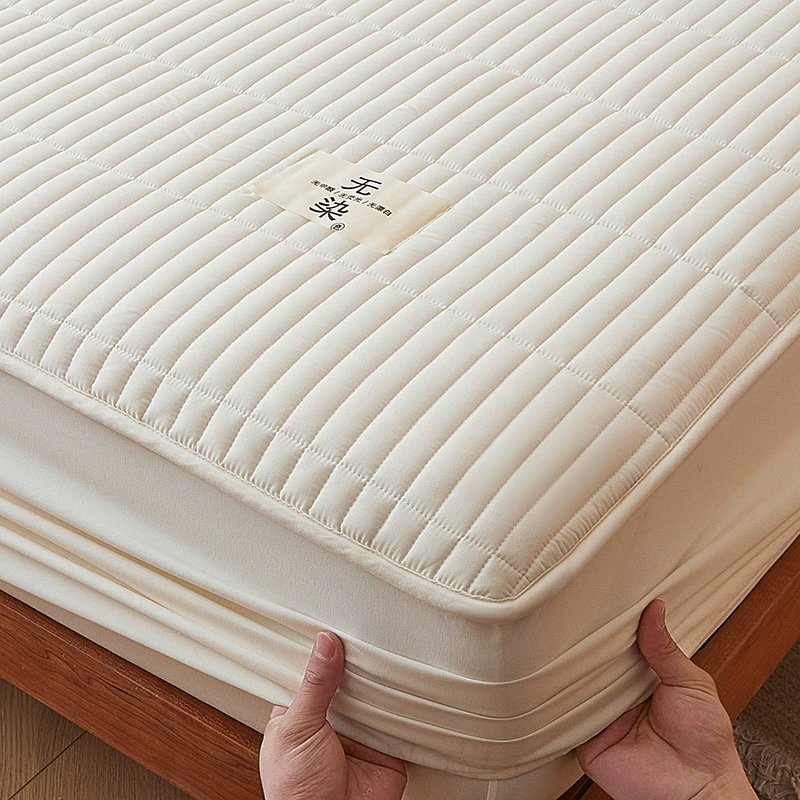 Quilted sheet, bedspread, mattress, protective cover, set, 3 piece set