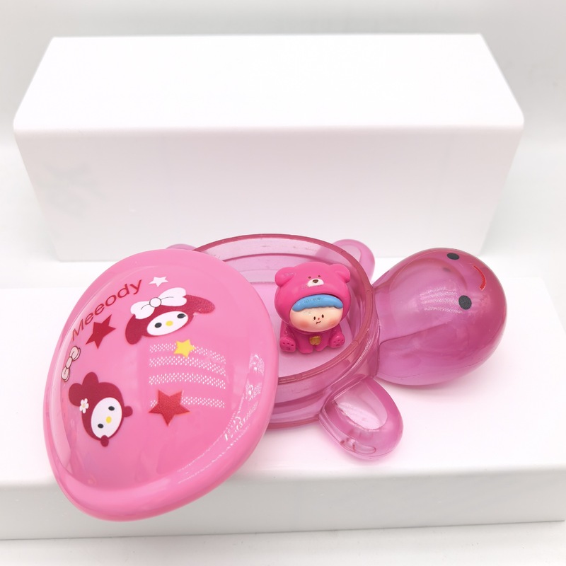 12 センチメートル小さなカメ発光樹脂ブラインドバッグおもちゃデスクトップ小さな装飾品オープン蓋小さなカメトレンディなおもちゃ|undefined