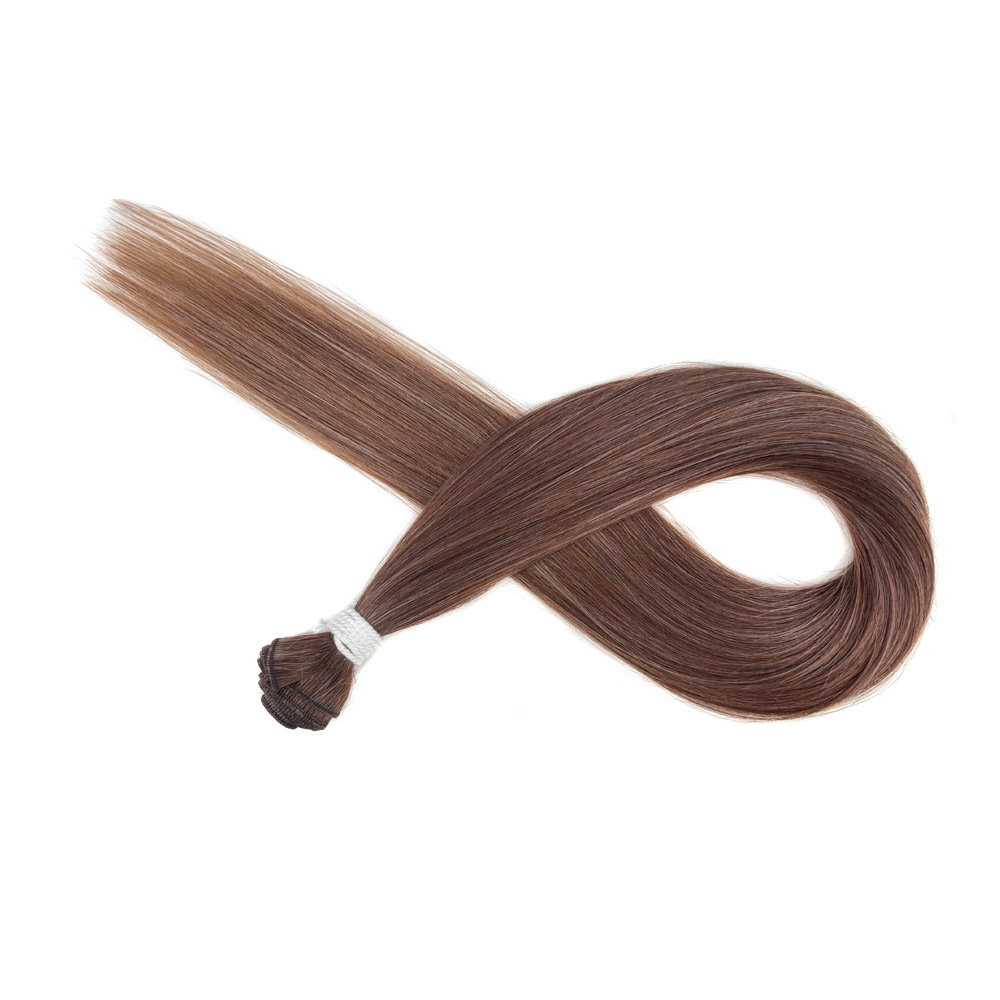 Europa, América y África transfronterizos Synthetic Straight Hair Bundle peluca recta extensión de cabello cortina