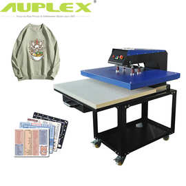 heat press machine80*100气动烫画机 服装锦旗大面积热转印设备