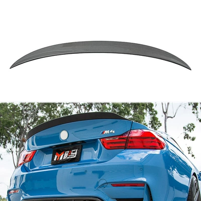 Suitable for Bmw F80/F82/M3/M4 Carbon Fiber Rear Wing Top Wing Rear Spoiler Mp Fixed Wing Without Drilling (Fixed wind wing)