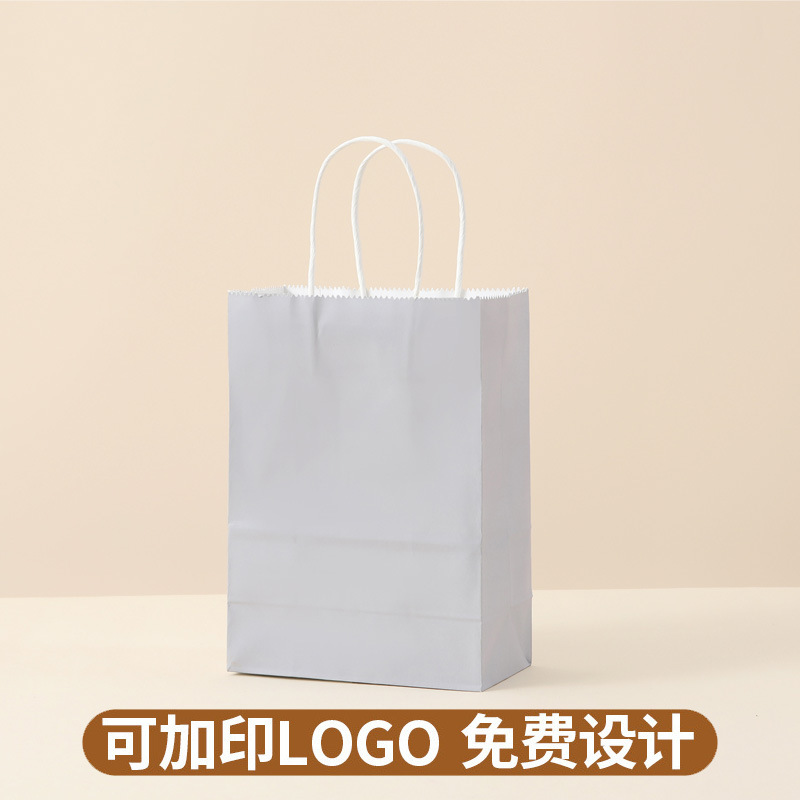 Bolsas de papel kraft personalizadas con LOGO impreso, bolsas de regalo rojas de Año Nuevo, bolsas de papel, bolsas de mano para cafetería, bolsas de embalaje para llevar