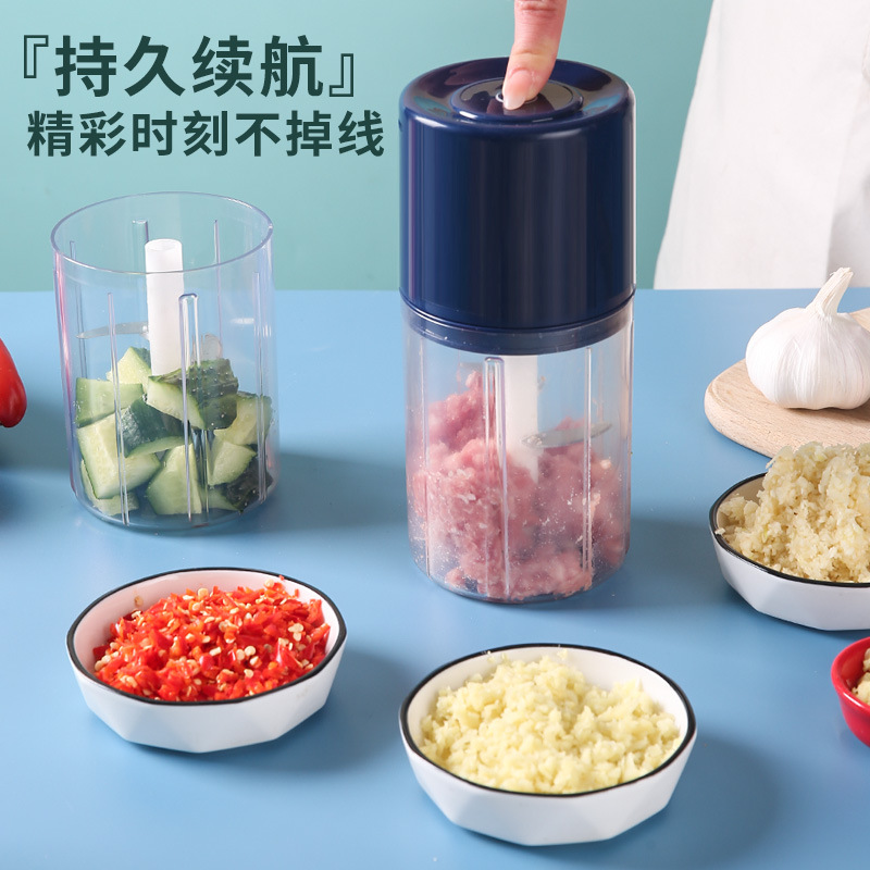 Household Garlic Masher Electric Baby Food Supplement Machine Mini Multi-Function Garlic Beater Meat Grinder Cooking Machine