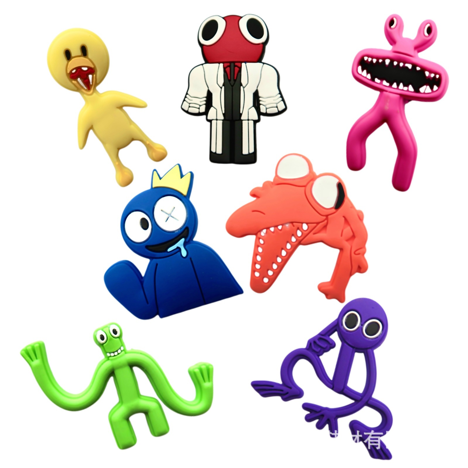 Nuevo Arco Iris amigos socio zapatos de dibujos animados zapatos de flores hebilla agujero Zapatos de flores hebilla decorativa hebilla transfronteriza al por mayor