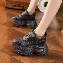 厚底老爹鞋女2025秋冬新款小个子内增高女鞋松糕底百搭休闲运动鞋