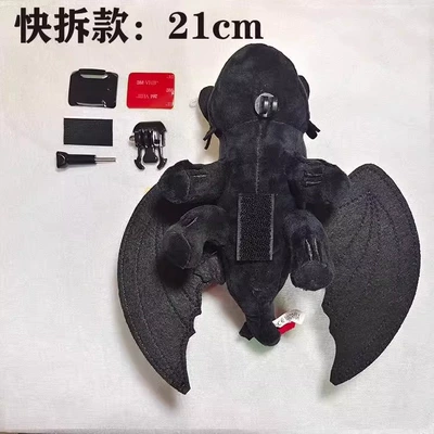 Electric Vehicle Motorcycle Wings – Motorcycle wheel hub - little-black-dragon-helmet-ornament-21cm