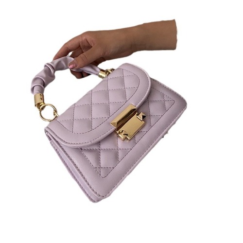 Popular versatile Instagram-style women's bags, trendy Korean fashion chain crossbody and top-handle small square bag