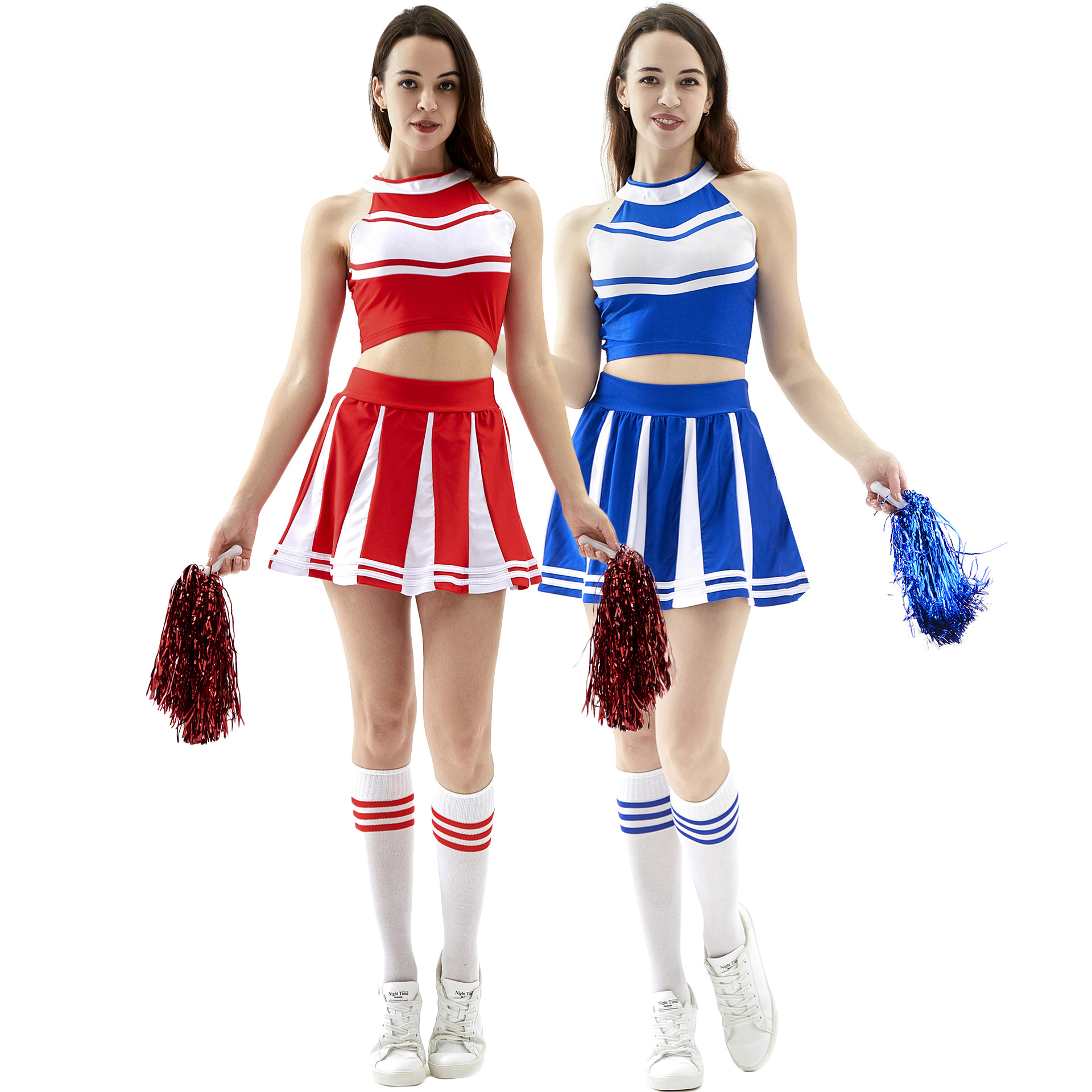 thumbnail image 1 of Disfraces de Halloween 2024 S-XL, disfraz de animadora sexy, falda plisada, uniforme de animadora, ropa de actuación, uniforme de baile, 1 of 5