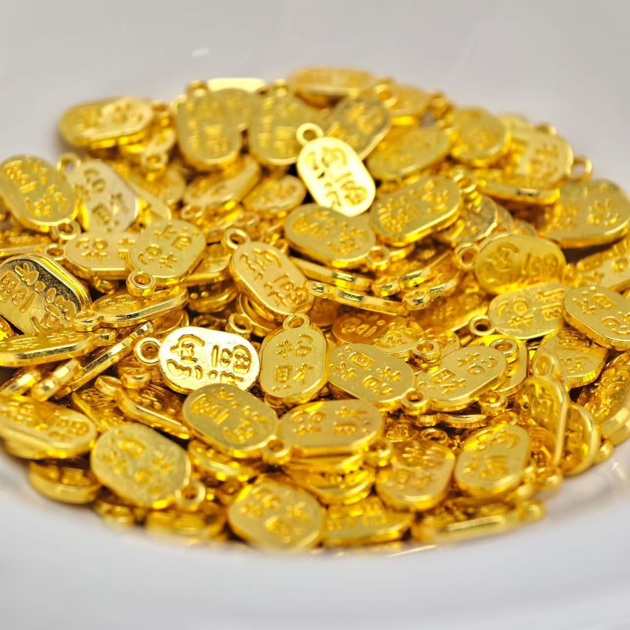 Bring in Wealth and Treasure, Attract Good Fortune and Peace, Alloy Jewelry Accessories, DIY Antique Style Bracelets, Necklaces, Hair Accessories, Spacer Beads, Pendant Materials