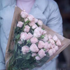 常規大號牛皮紙透明鮮花包裝袋復古環保多支鮮花袋玫瑰袋廠家批發