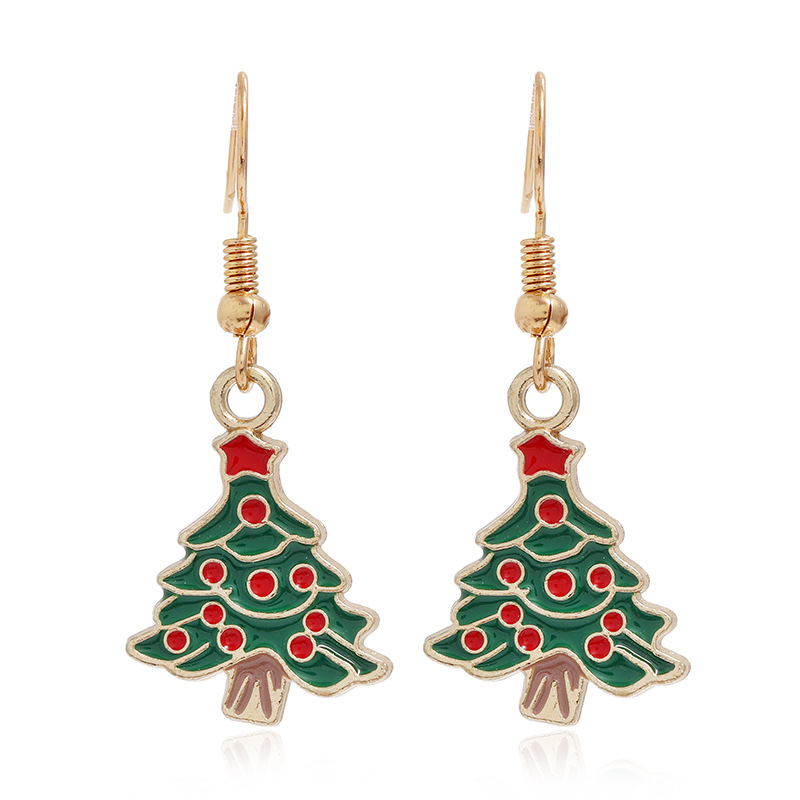Fashion Christmas Tree Santa Claus Alloy Plating Women's Drop Earrings 1 Pair display picture 10