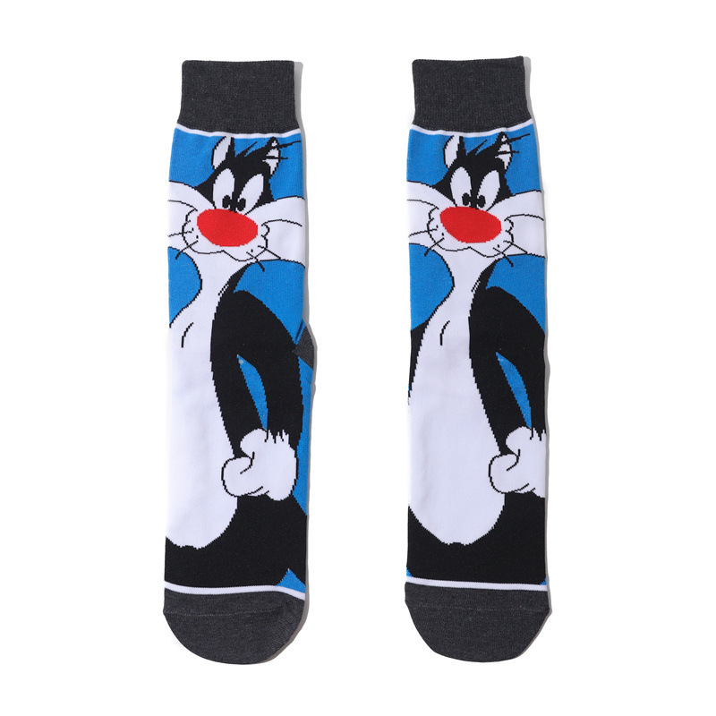 Wholesale Trendy Men'S Cotton Cartoon Tube Socks Stockists Women'S Animation Personalized Socks-5Prs 31 Img_4375